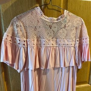 Lace detail blouse